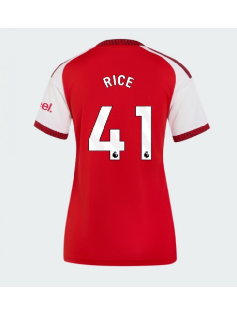 Zenske Futbalové oblečenie Arsenal Declan Rice #41 2026-27 Krátky Rukáv - Domáci Zenske Futbalové oblečenie Arsenal Declan Rice #41 2026-27 Krátky Rukáv - Domáci